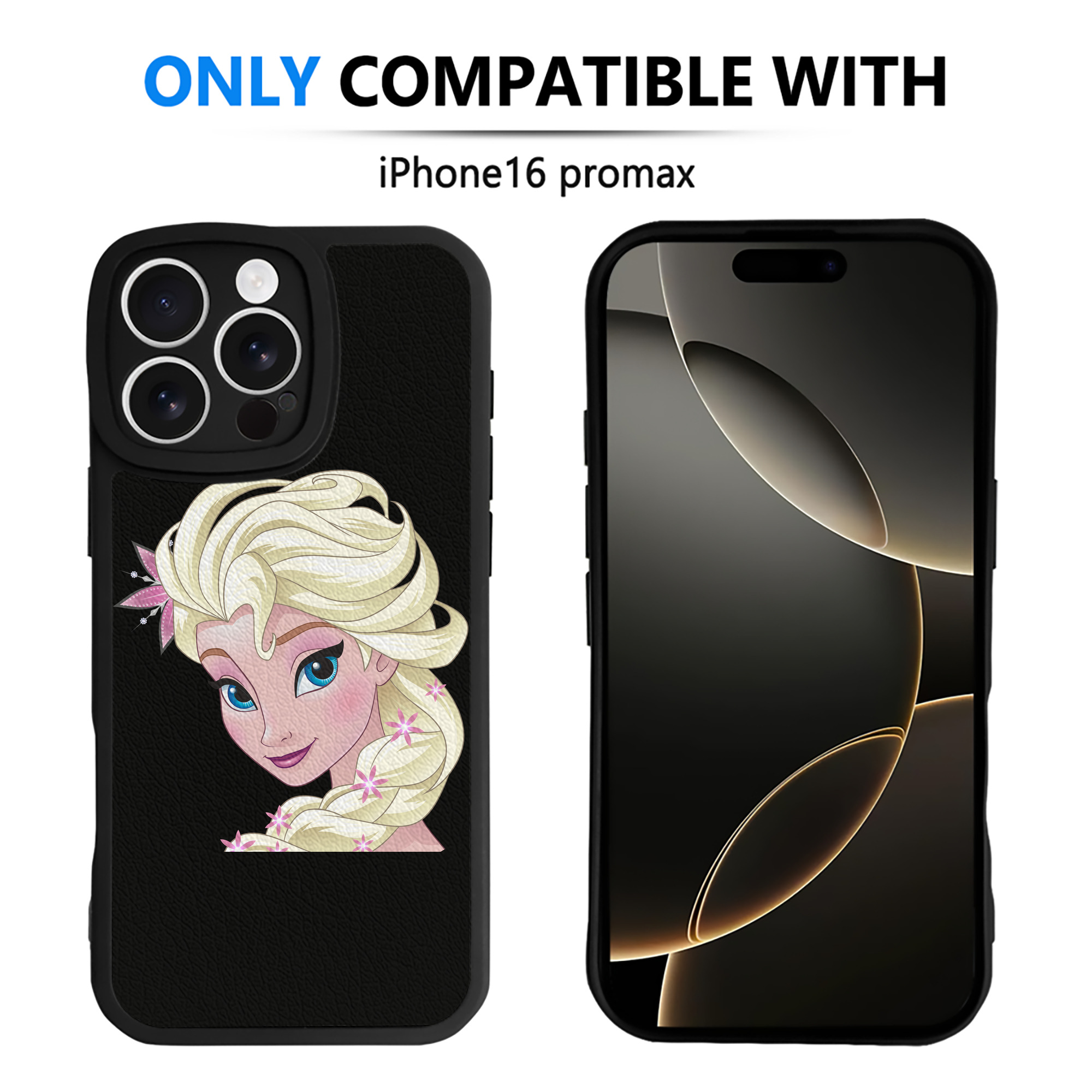 （画像用） アナと雪の女王 アンナ エルサ Frozen Anna Elsa 【iPhone 16シリーズ対応】シリコンスマホケース（レザー調） 材質：シリコン